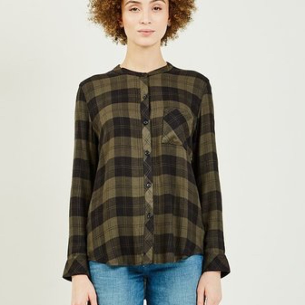 Rails Allison Plaid Button Down Shirt Size Xs - image 1